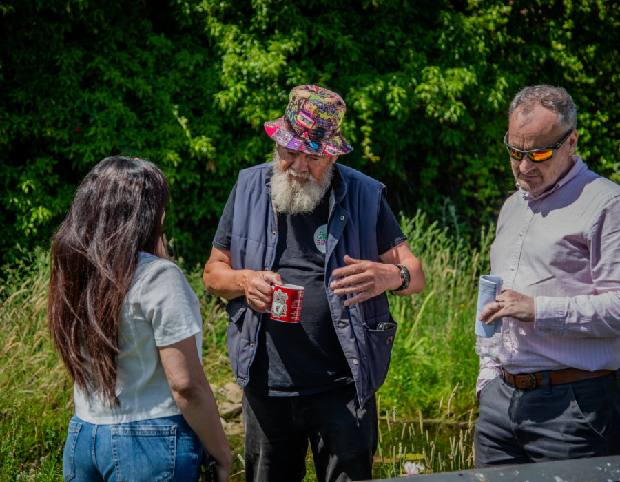 SLH Study Visit Volunteer talking July 2025