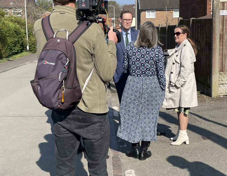 Darren Jones filming