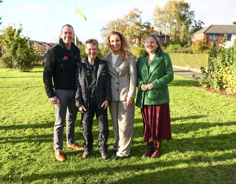 Katie White, Catherine and John Bowker October 2025