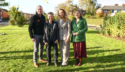 Katie White, Catherine and John Bowker October 2025