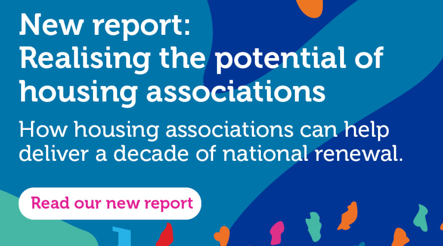 GRAPHIC giving report title Realising the potential of housing associations