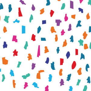 Scatter graphic pattern_b